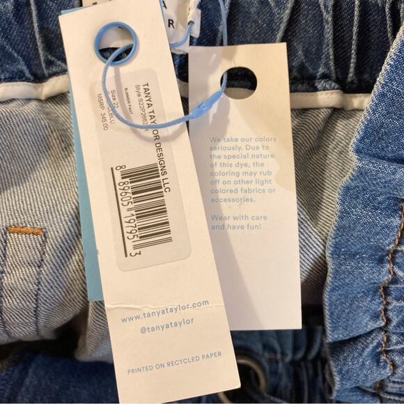 NWT Womens Plus Size 22 Tanya Taylor Designs Summer Pant Wide Leg Jeans - Picture 7 of 9